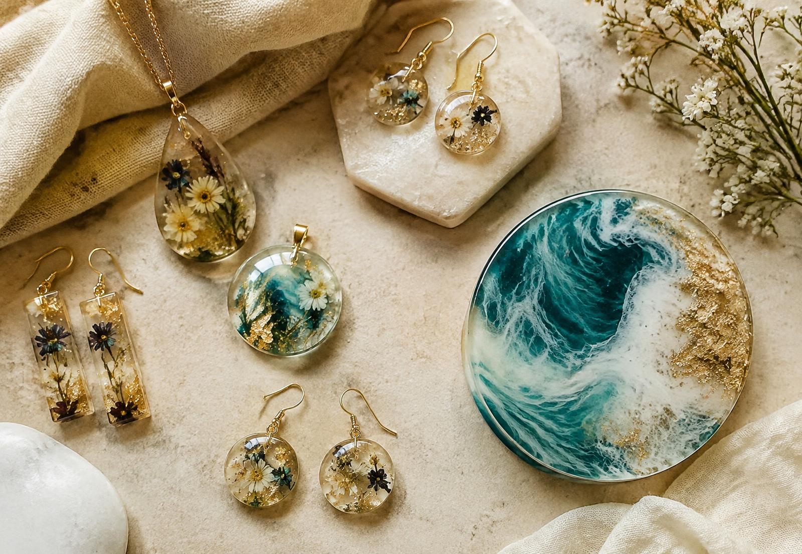Bijoux et objets en résine faits main par Elis'Art